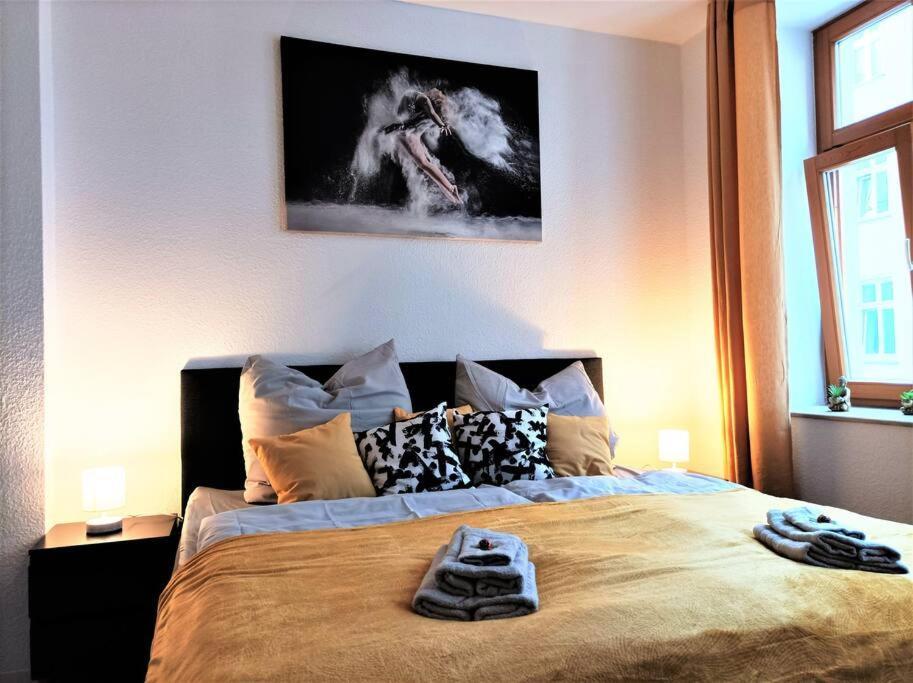 Modernes Apartment Mit Balkon Magdeburg Dış mekan fotoğraf