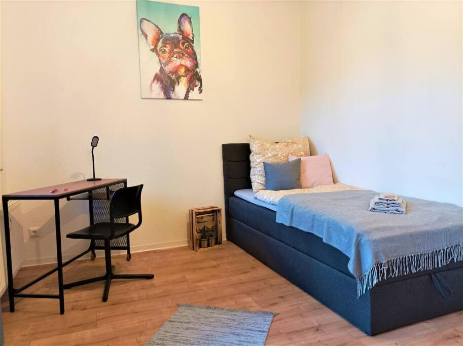 Modernes Apartment Mit Balkon Magdeburg Dış mekan fotoğraf